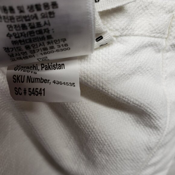 Pair of Pottery Barn White Cotton Woven Canvas Curtains 49.5"x77" Classic - Picture 3 of 5